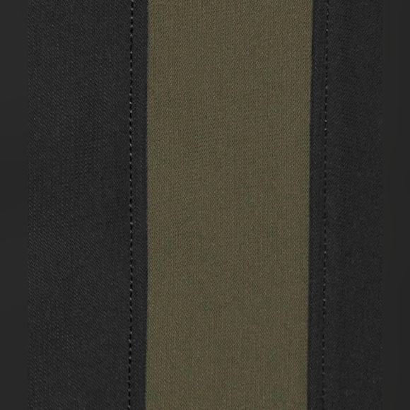 Lululemon On The Fly Pant Woven *Track Stripe Black / Dark Olive | 14 - Picture 5 of 12